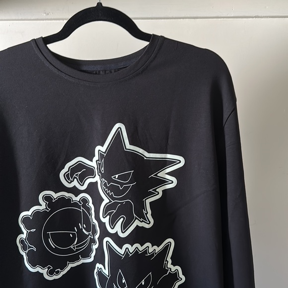 NWT BlackMilk x Pokemon Gastly Evolution long sleeve oversized pullover t-shirt - Picture 13 of 16
